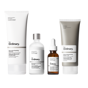 The Ordinary The Daily 4-Step Set - Cleanser, Toner, Serum & Moisturizer Regimen for All Skin Types