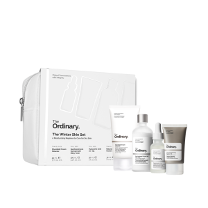 The Ordinary The Winter Skin Set - 4-Piece Hydration & Barrier Support Regimen for Dry Skin, Limited Edition Gift Set with Pouch